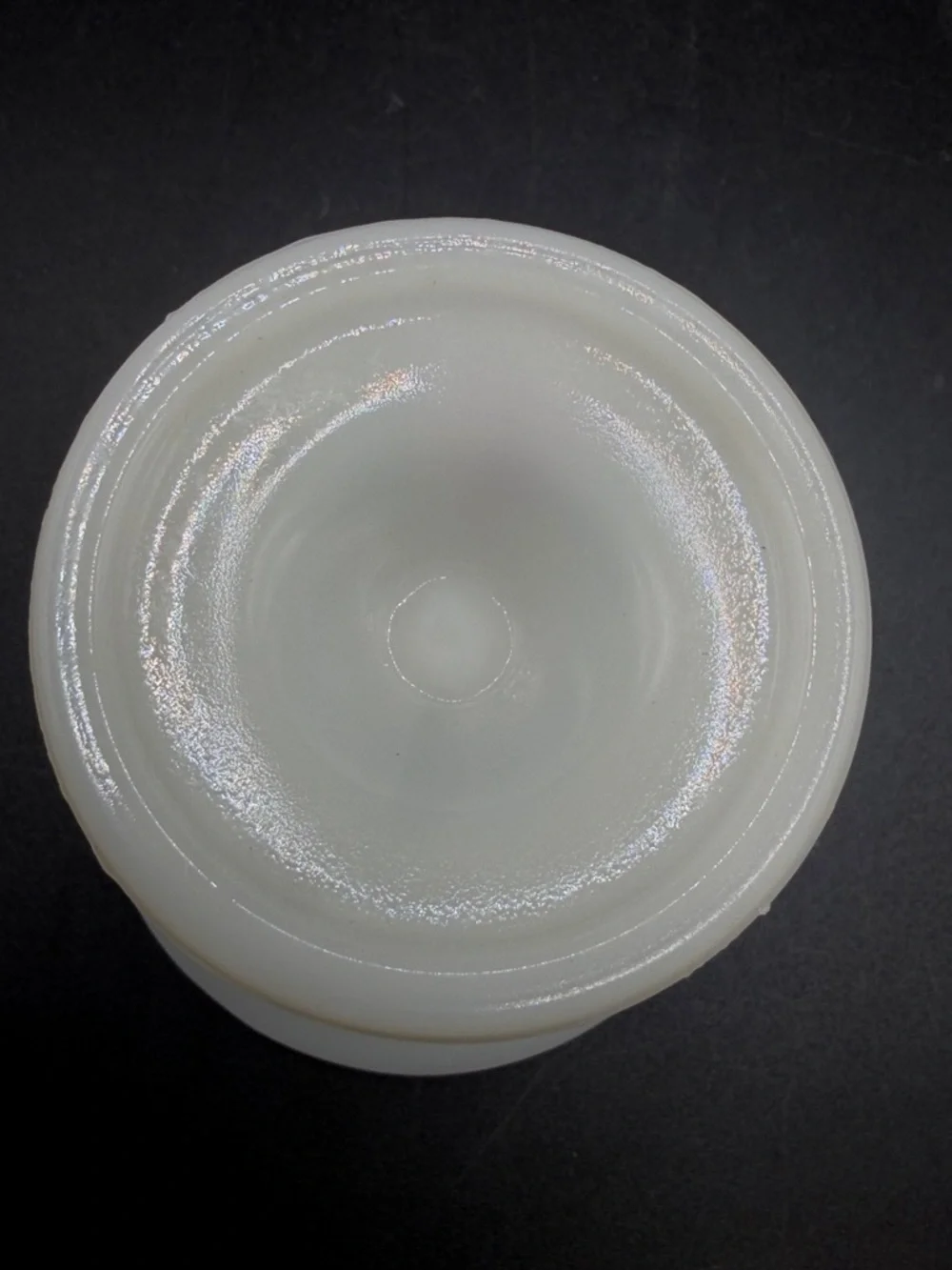 Vintage Hand Painted Floral White Milk Glass Urn Vase Vessel Cottagecore Decor - Picture 9 of 10